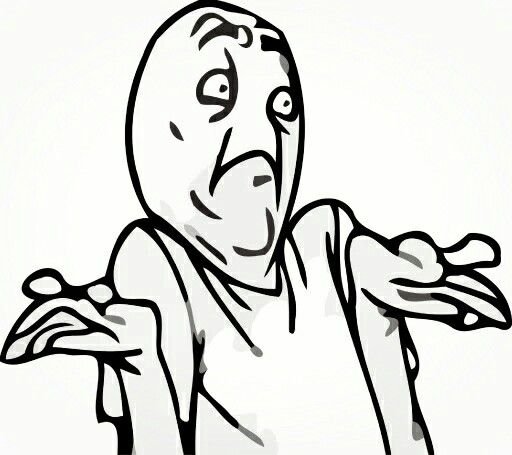 Чел пожимает плечами Мем