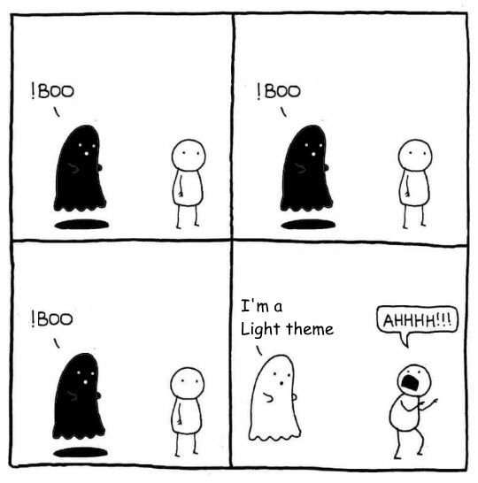 Светлая и темная тема Мем