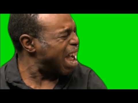 Негр на зеленом фоне