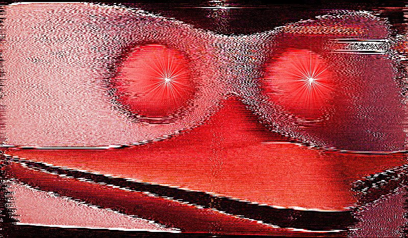 С красными глазами мужик