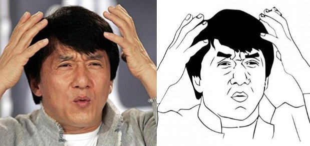 Джеки Чан (Jackie chan) и его недоумевающие мемы.