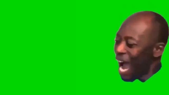 Негр на зеленом фоне