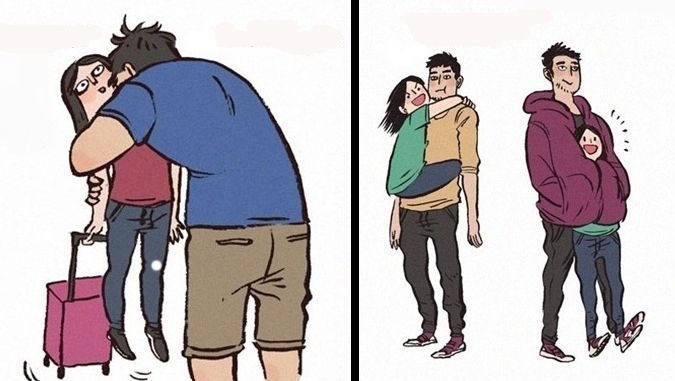 Мемы про разницу в росте