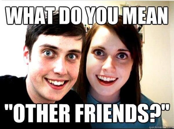 Overly attached girlfriend с ножом