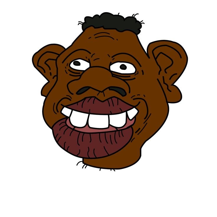 Негр стикер