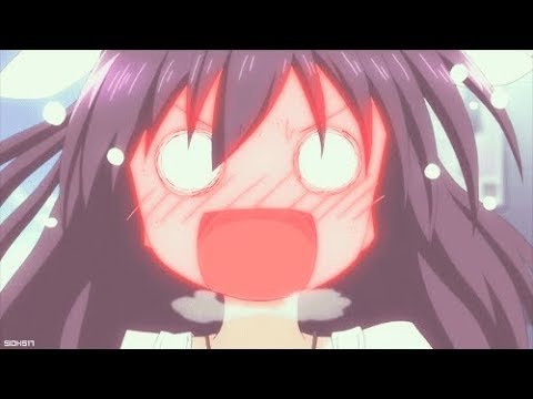 Смущённое лицо аниме