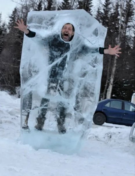 Обледеневший человек