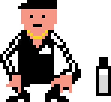 Гопник пиксель арт