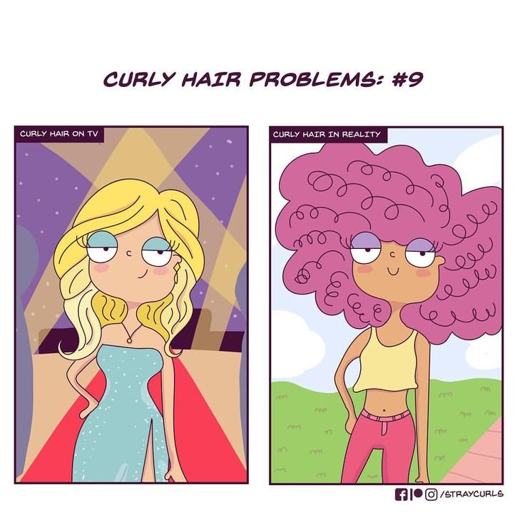 Кудрявые волосы Мем