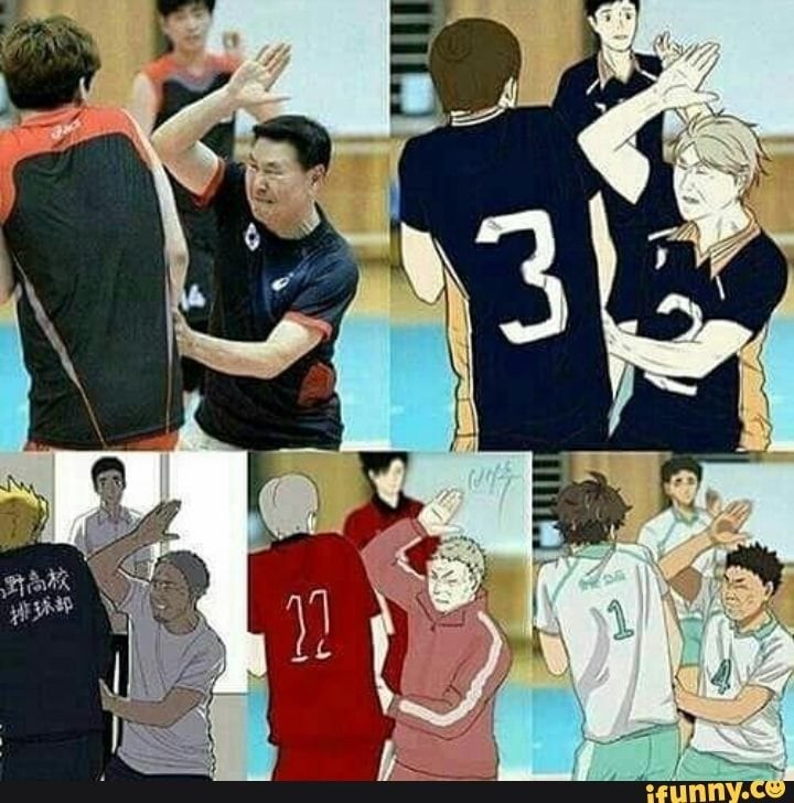 Мемы по аниме волейбол
