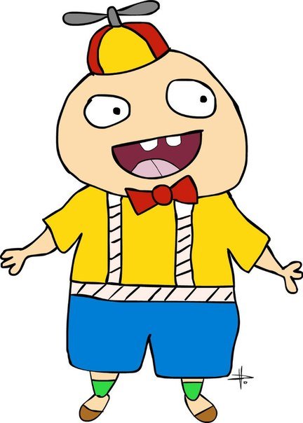 Мальчик в кепке с пропеллером