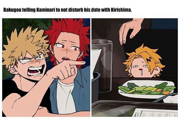 Киришима Бакуго и Каминари