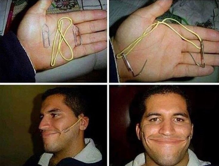 Улыбки из скрепок