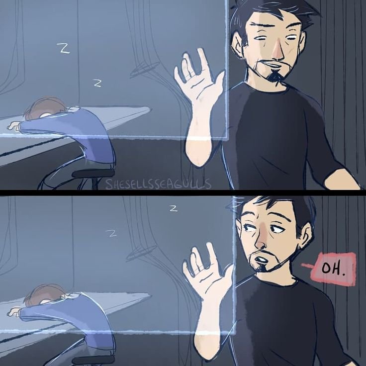 Тони Старк и Питер Паркер