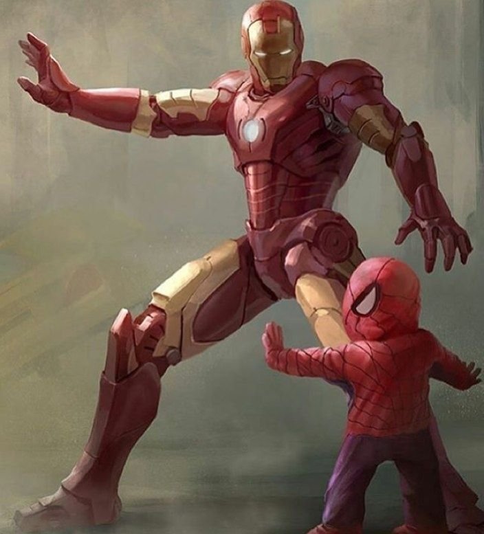 Тони старк и человек паук