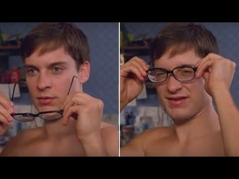 Тоби Магуайр очки