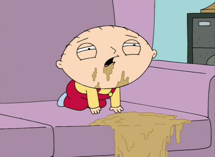 Блюющий человек