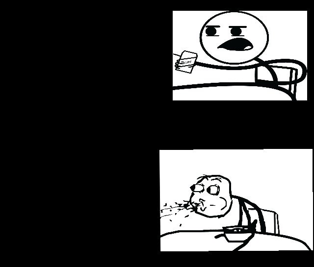 Подавился едой Мем