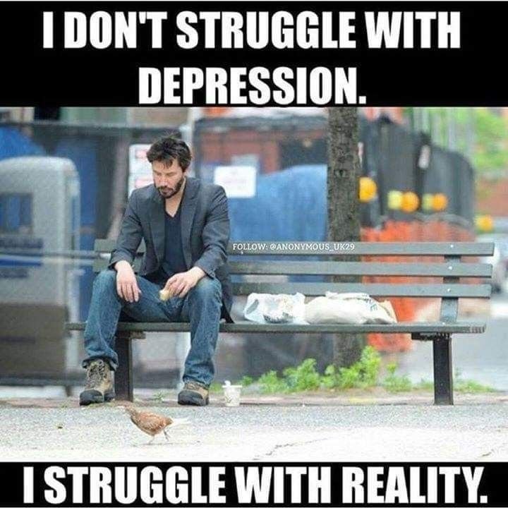 Киану Ривз на лавке