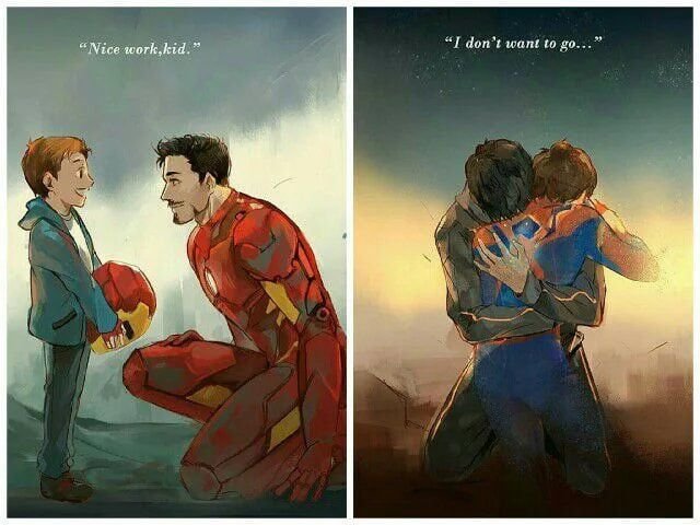 Тони Старк Питер Паркер Морган Старк