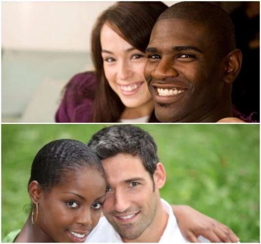 Мем с чёрными и белой девушкой