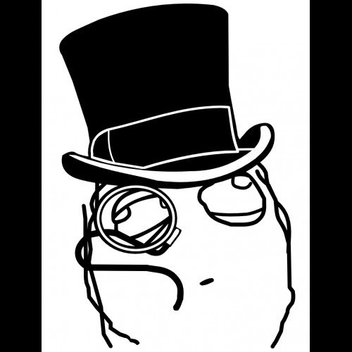 Мем с моноклем