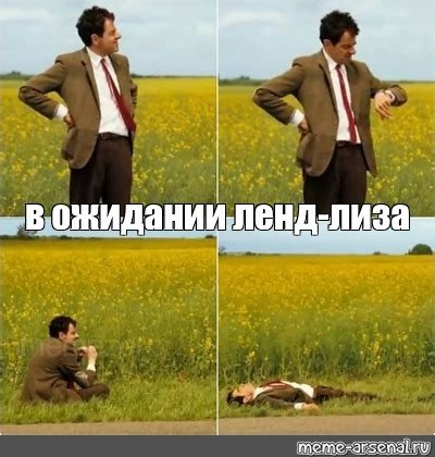 Мужик в поле Мем