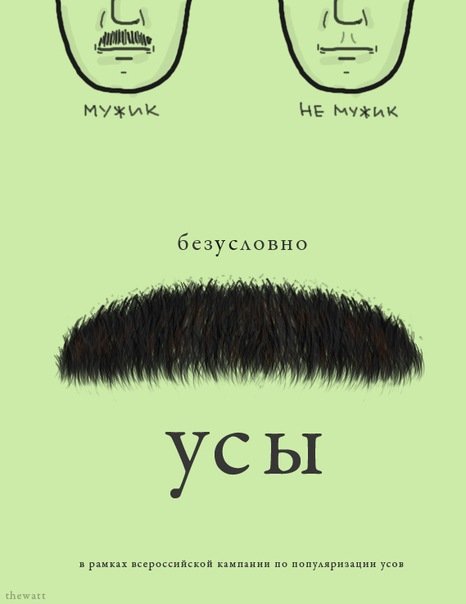 Шуточные усы