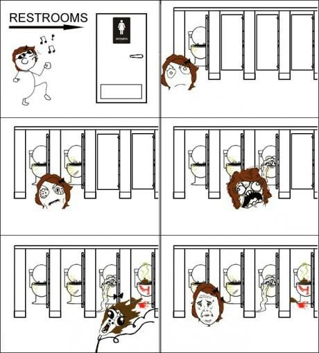 Приколы про туалет в комиксах