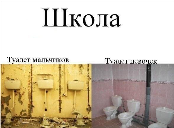 Туалет в школе