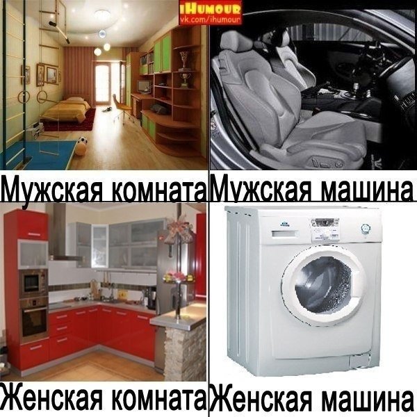 Женская машина мужская машина