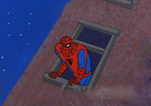 Человек паук из окна