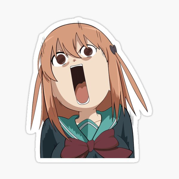 Удивлённое лицо аниме