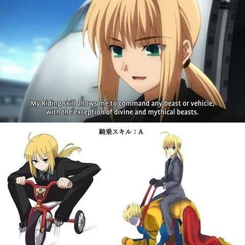 Сейбер аниме Мем