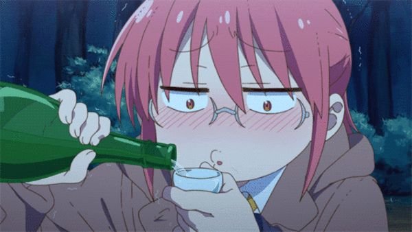 Кобаяши Сан с пивом