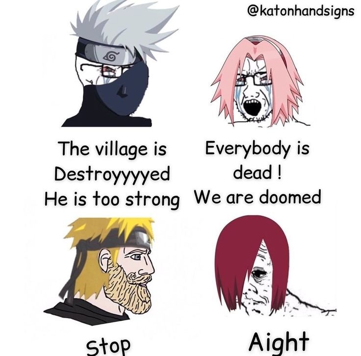 Мемы про аниме Наруто