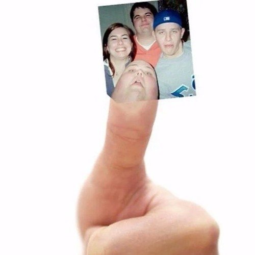 Человек палец из рекламы