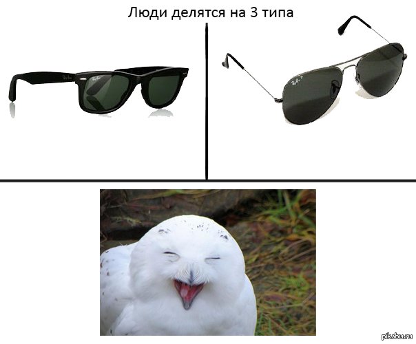 Шутка про солнцезащитные очки