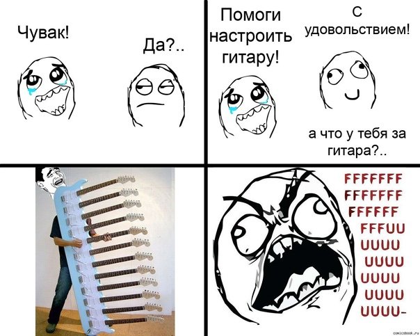 Шутки про гитару и гитаристов