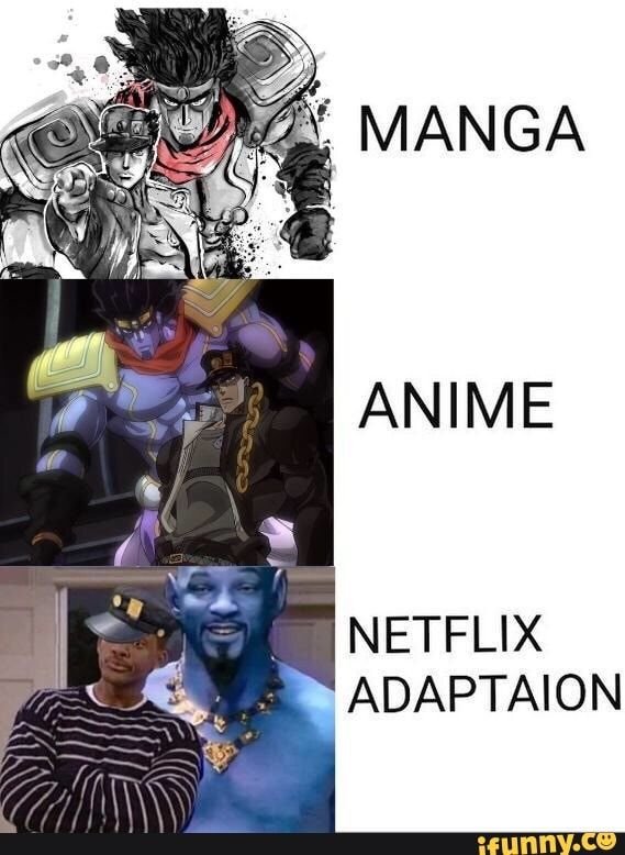 Джоджо Манга аниме адаптация от Нетфликс