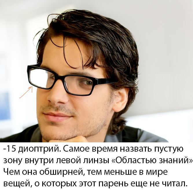 Умный парень в очках