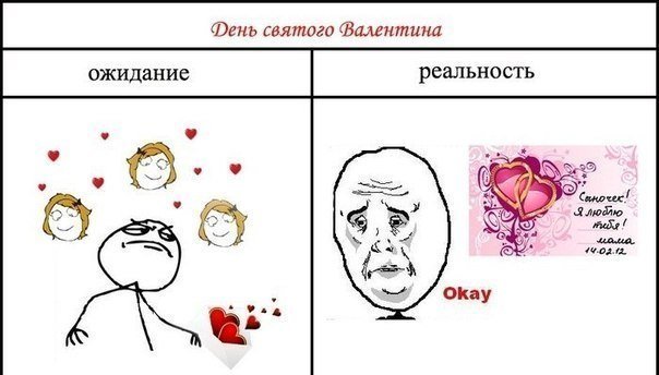 День Святого Валентина мемы