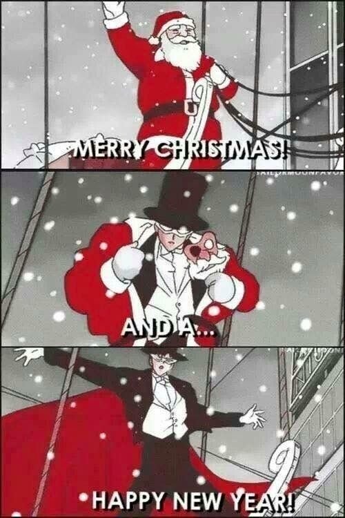 Новогодние мемы аниме