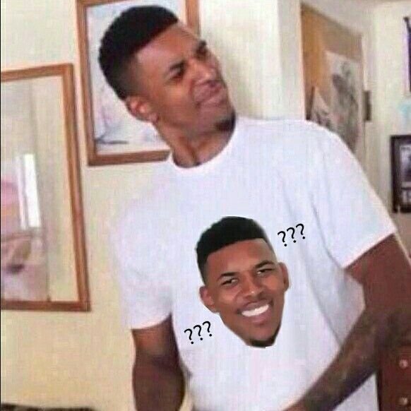 Негр с вопросительными знаками