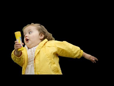 Девочка убегает Мем