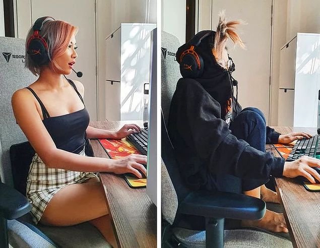 Девушка геймер