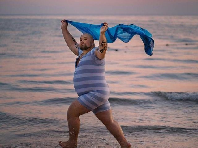 Необычная фотосессия на море