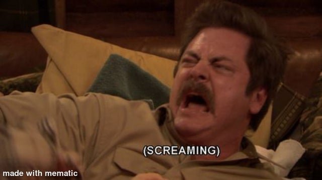 Рон Свонсон кричит