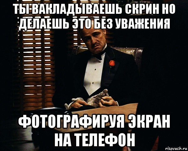 ПАПИЧ фотографирует экран