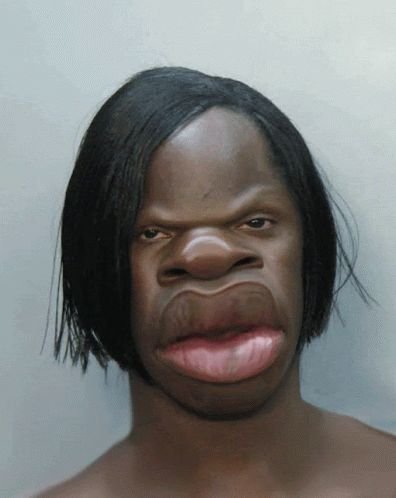 Губастый негр